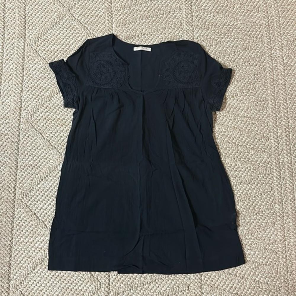 Beautiful gauze tunic navy